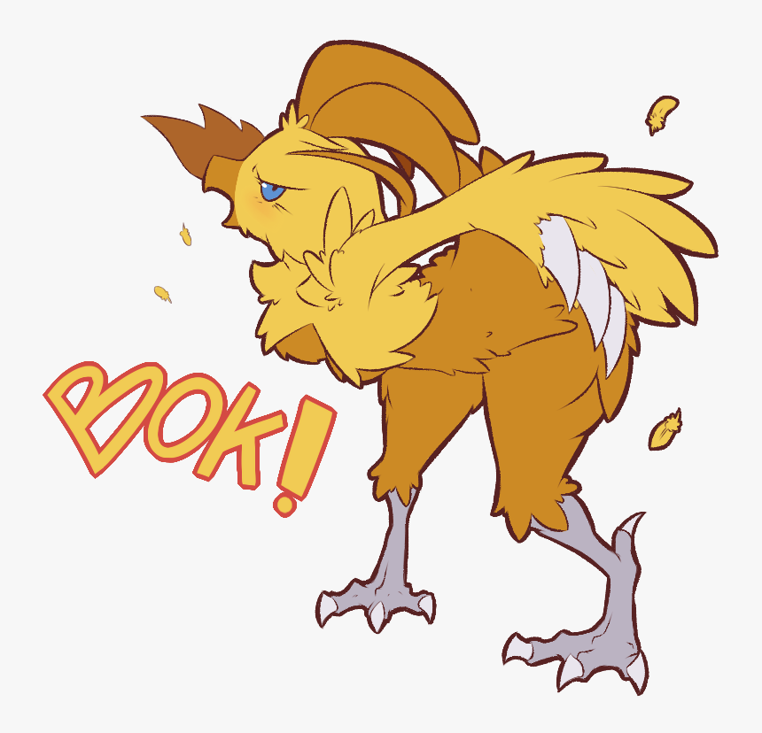 Chicken Vertebrate Yellow Clip Art Beak Cartoon Fictional - Chicken Pokemon, HD Png Download