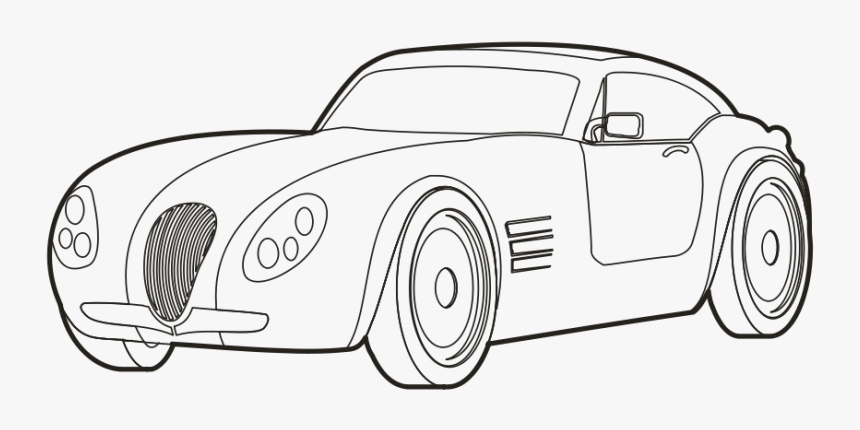 Car Clip Art Black And White Images And Pictures Download - Car Black And White, HD Png Download