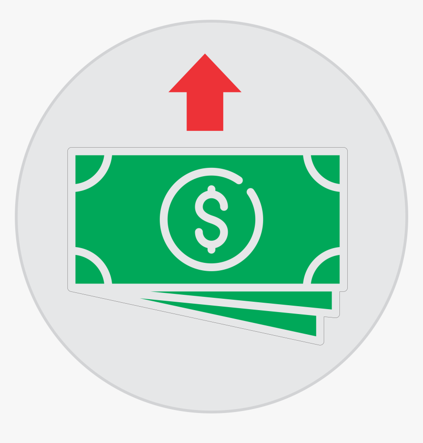 Como Enviar Dinheiro Moneygram - Dollars In Hand Icon, HD Png Download