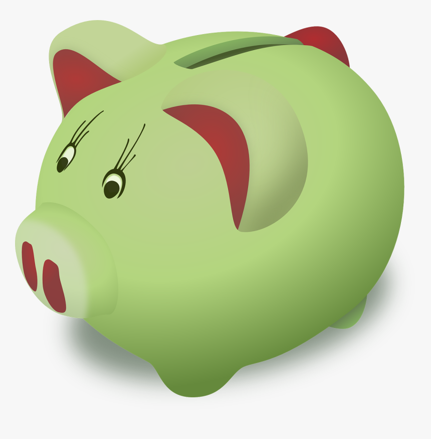 Transparent Dinheiro Png - Piggy Bank Clip Art, Png Download