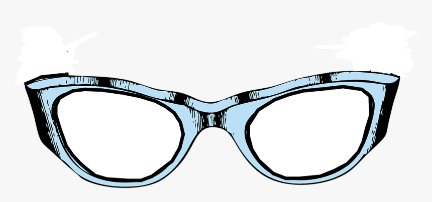 Glasses, Eyeglasses, Frame, Blue, Light Blue, Isolated - Nokia C2 Clip Art Download, HD Png Download