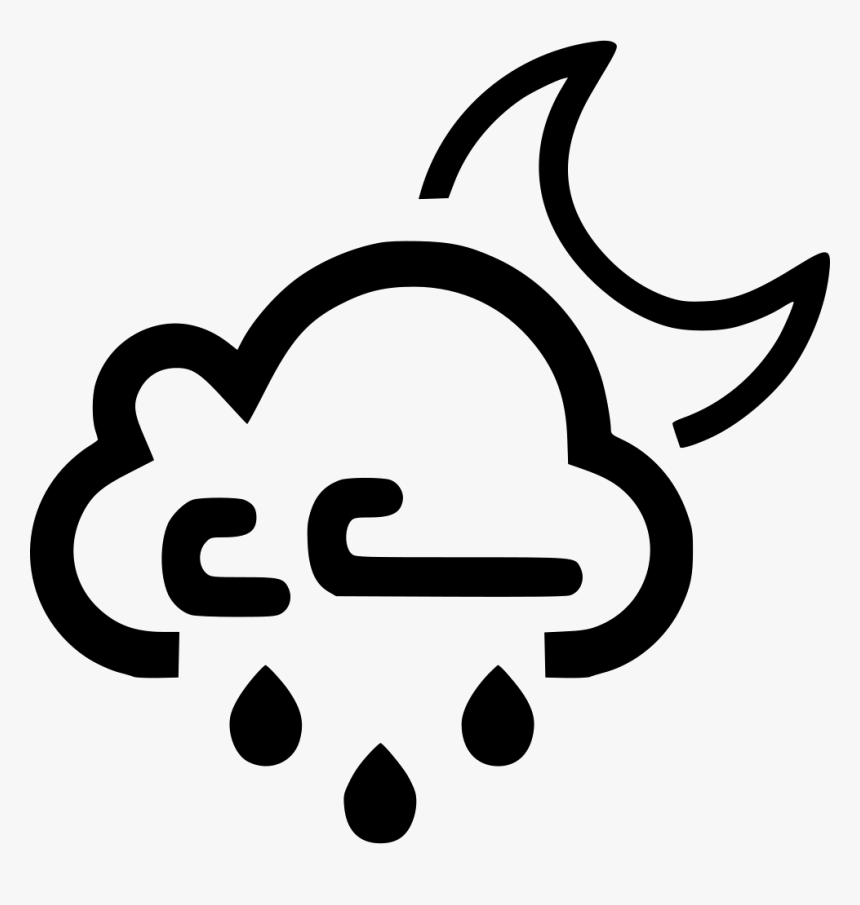 Transparent Rain Clipart Png - Cloud Thunder Icon Png, Png Download