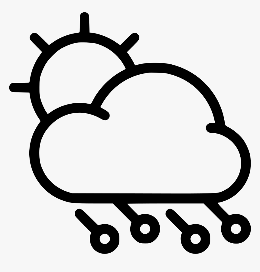 Hail Storm Png - Foggy Drawing, Transparent Png