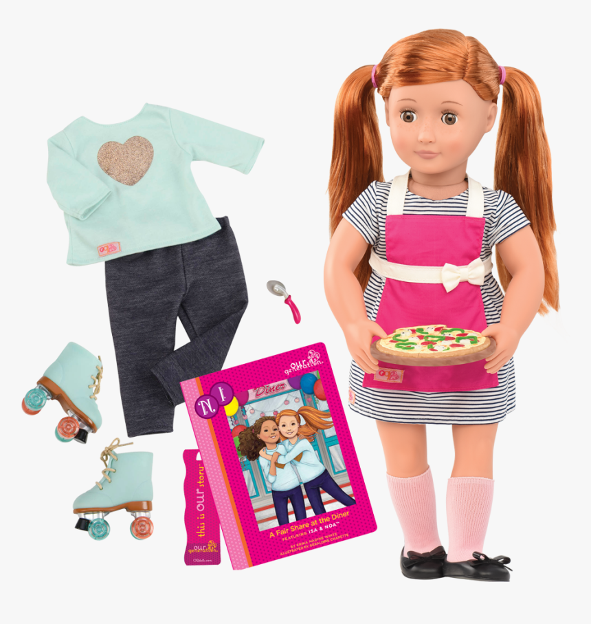 Noa Deluxe 18-inch Doll With Storybook - Our Generation Noa, HD Png Download