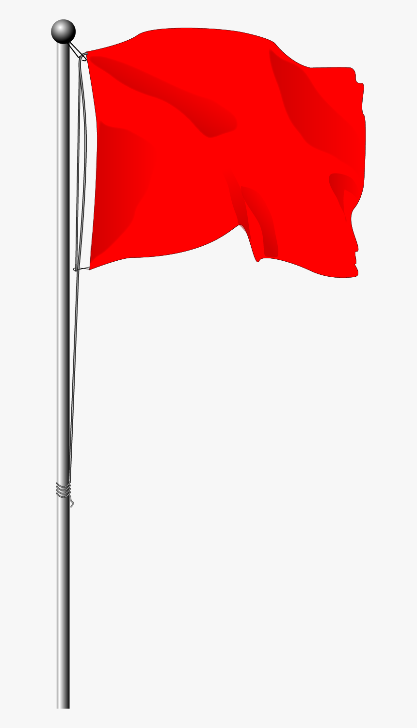 Red Flag Area Angle Font - Red Flag, HD Png Download