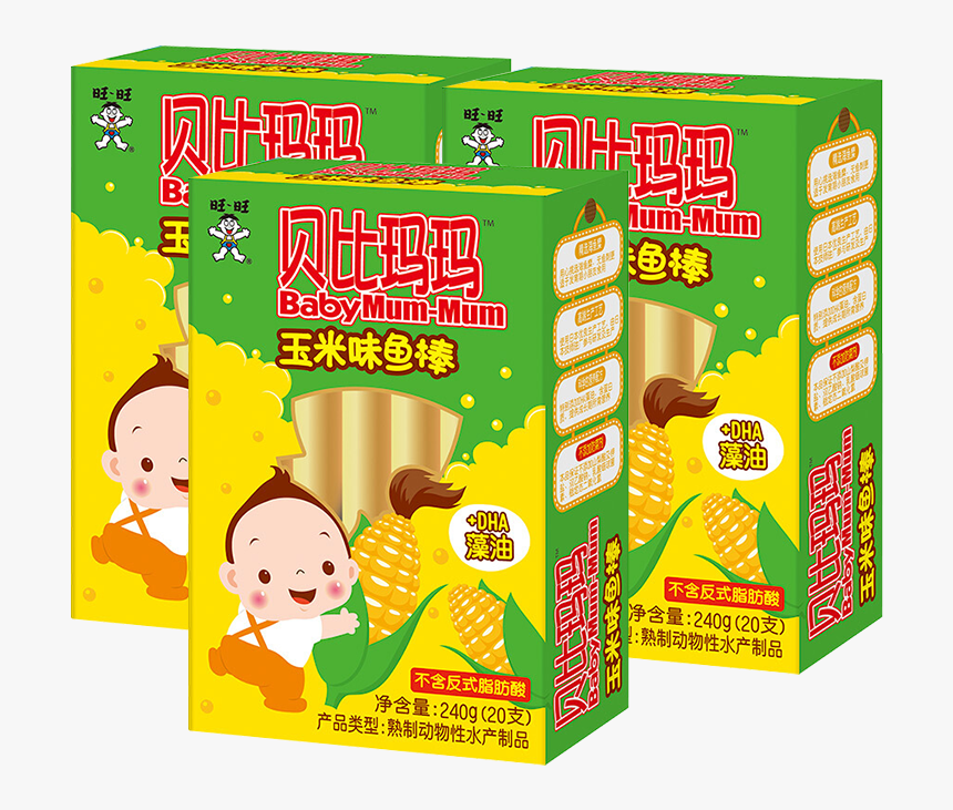 Babi Mama Cheese Fish Intestines Fish Sticks Children - Child, HD Png Download