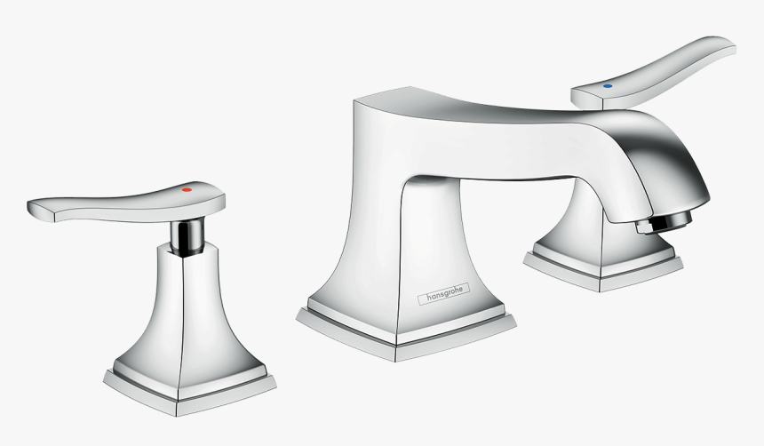 3-hole Roman Tub Set Trim With Lever Handles - Hansgrohe 31441000, HD Png Download