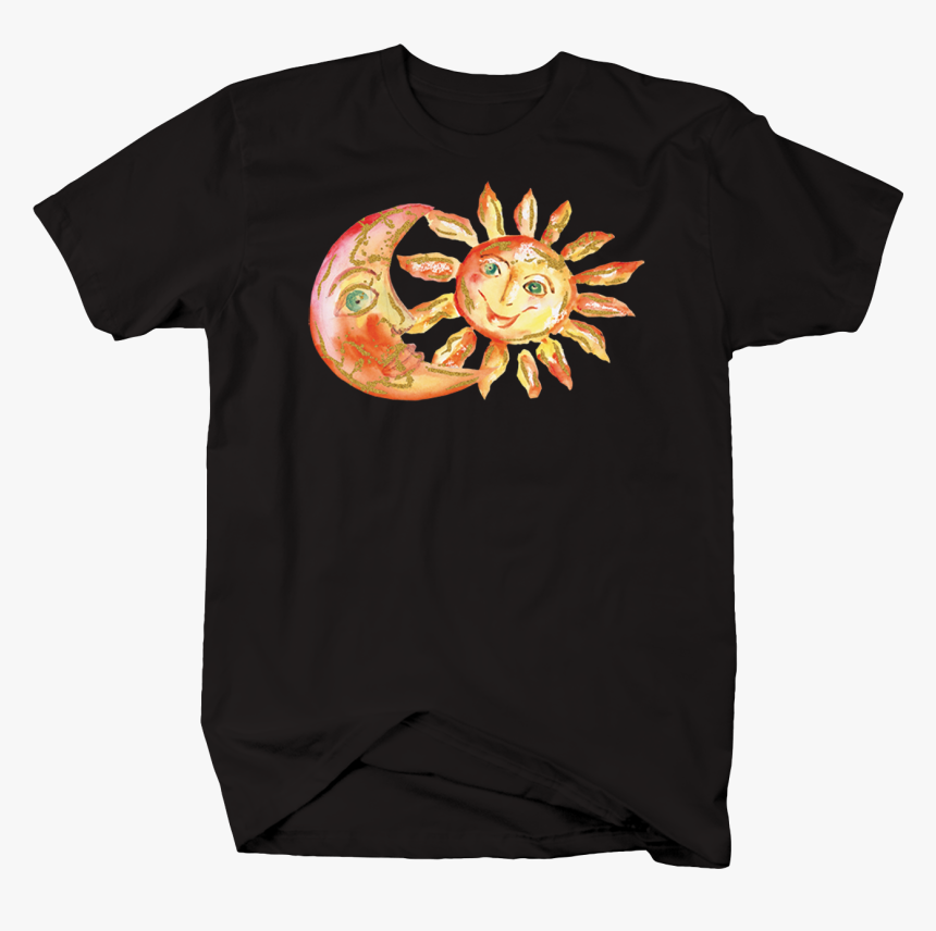 Happy Smiling Orange And Yellow Watercolor Sun And - Футболка Гранд Чероки, HD Png Download