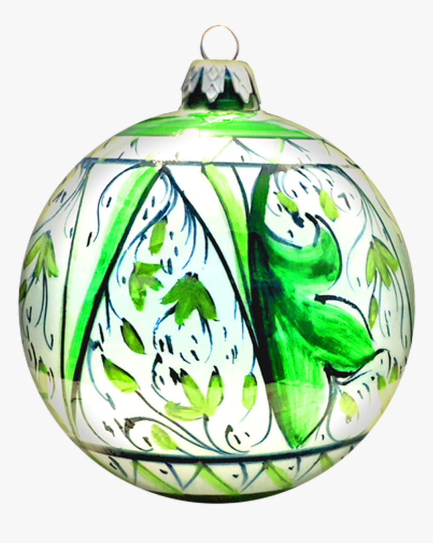 Green Christmas Ball M - Christmas Ornament, HD Png Download