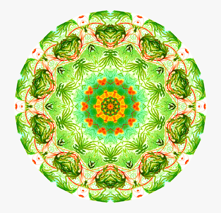 Circle,green,christmas Ornament - Circle, HD Png Download