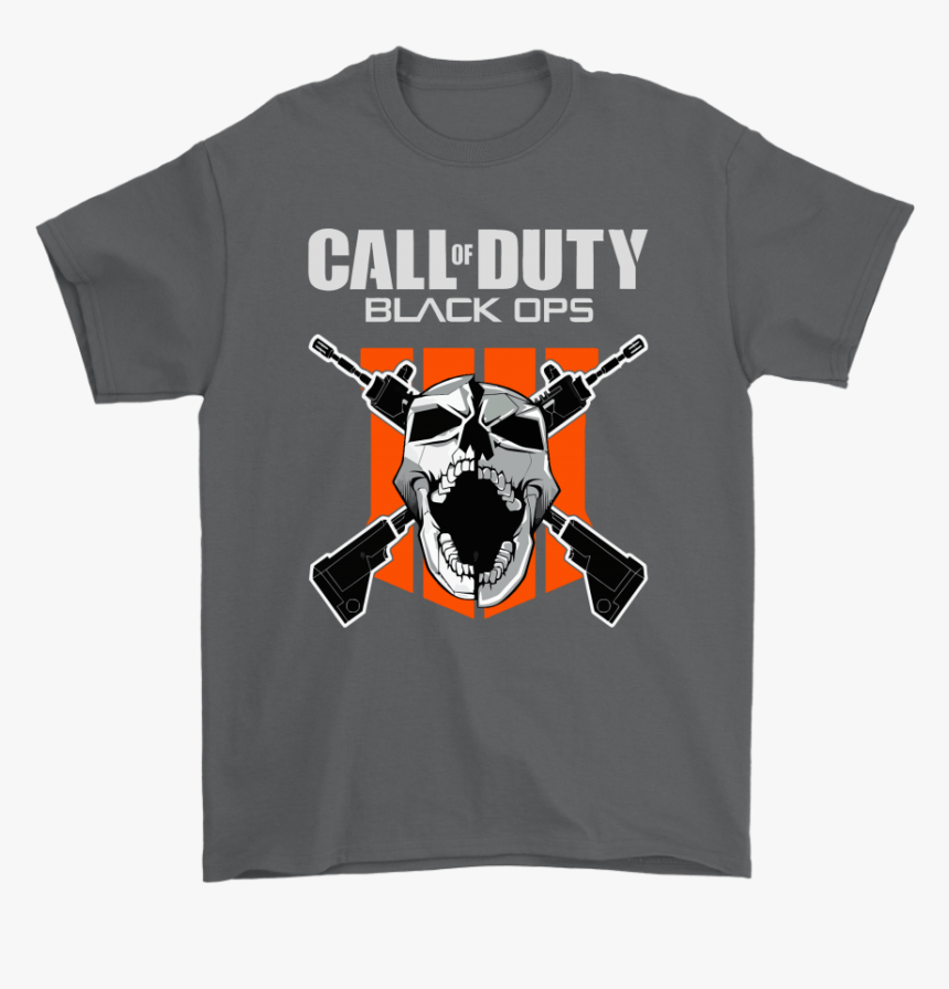Call Of Duty Black Ops 4 Guns And Skull Shirts - Exhale Panda, HD Png Download