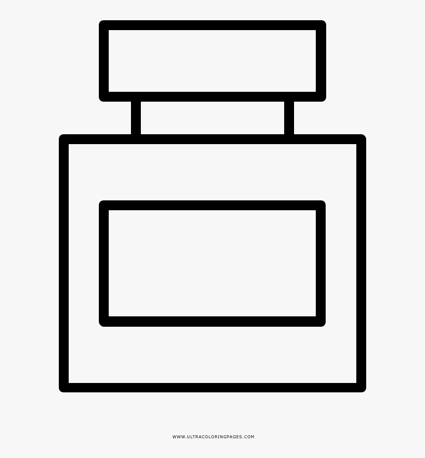 Perfume Bottle Coloring Page Ultra Coloring Pages Perfume - Perfume Bottle Drawing Png, Transparent Png