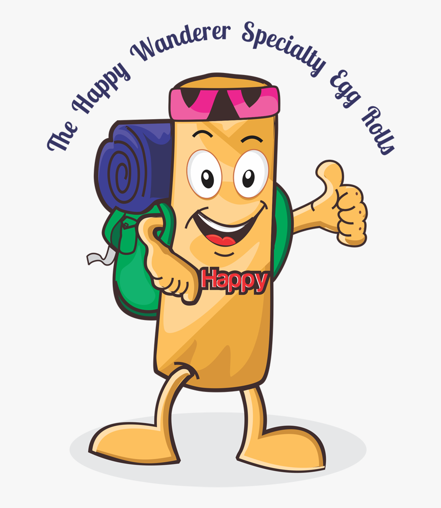 Logo Design By Esolz Technologies For The Happy Wanderer - Egg Roll Cartoon Png, Transparent Png