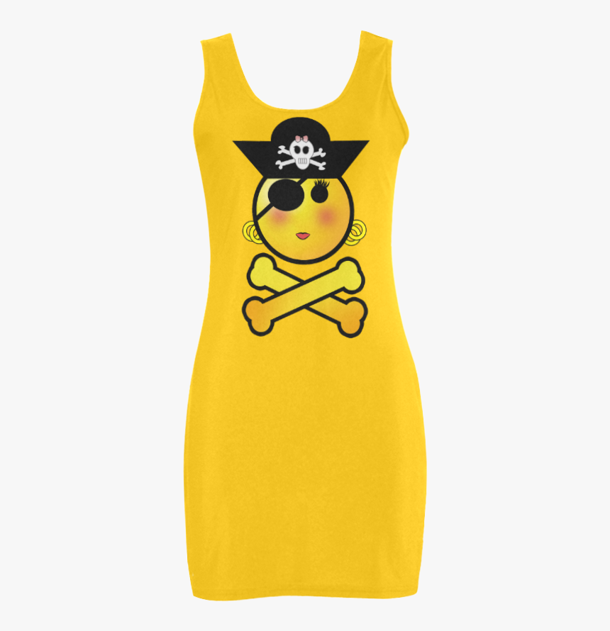 Smiley Emoji Girl Medea Vest Dress - Active Tank, HD Png Download