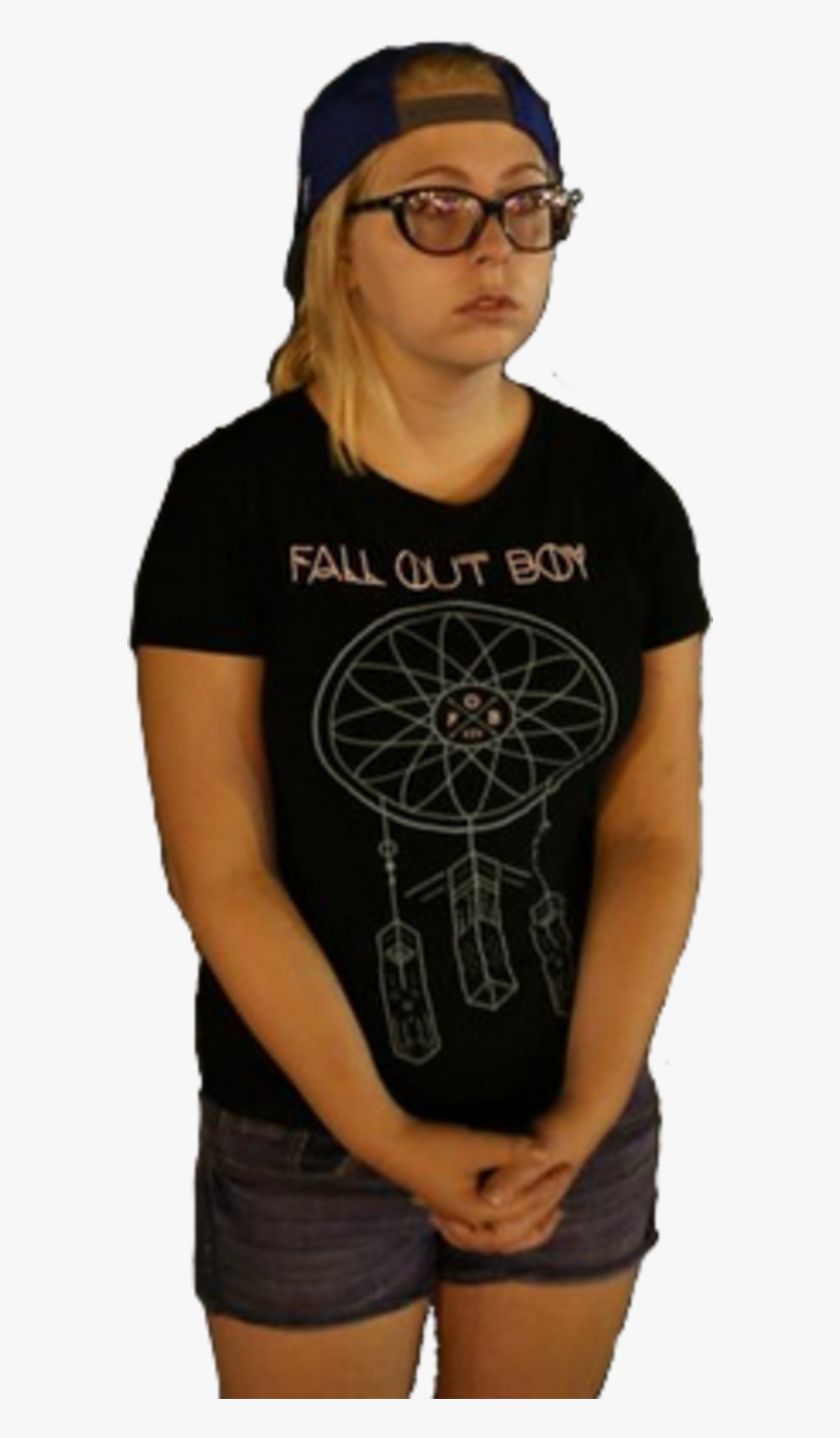Fall Out Y T Shirt Clothing Black Sleeve Eyewear Joint - Active Shirt, HD Png Download