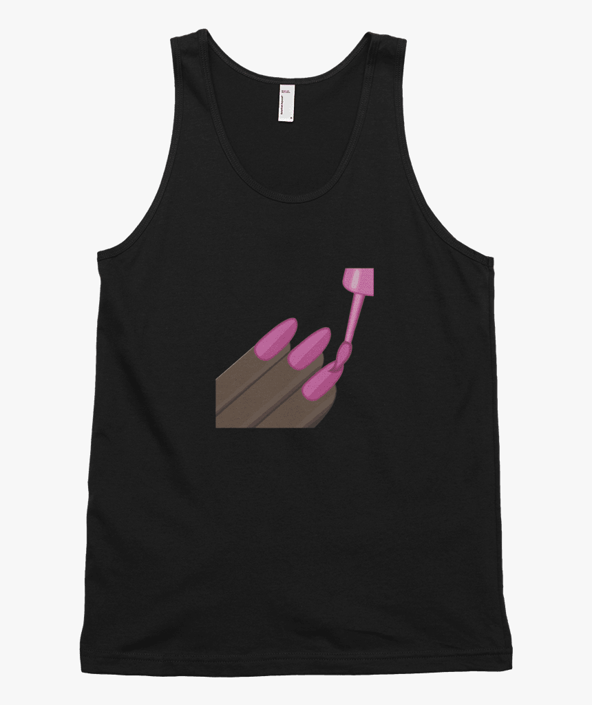 Dark Nail Polish Emoji Clipart , Png Download - Active Tank, Transparent Png