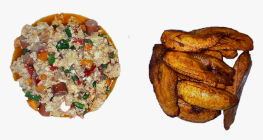 Fried Plantain & Egg In Veggies Sauce - Couscous, HD Png Download