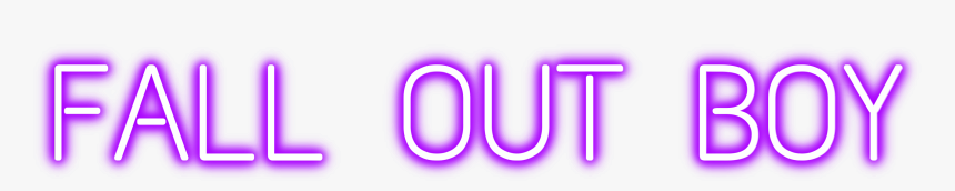 #falloutboy #fob #purple #neon #glow #aesthetic #patrickstump - Graphics, HD Png Download