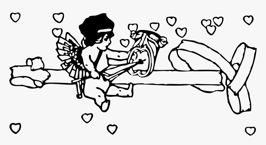 Cupid With Tragedy Mask Clip Arts - Cupid, HD Png Download