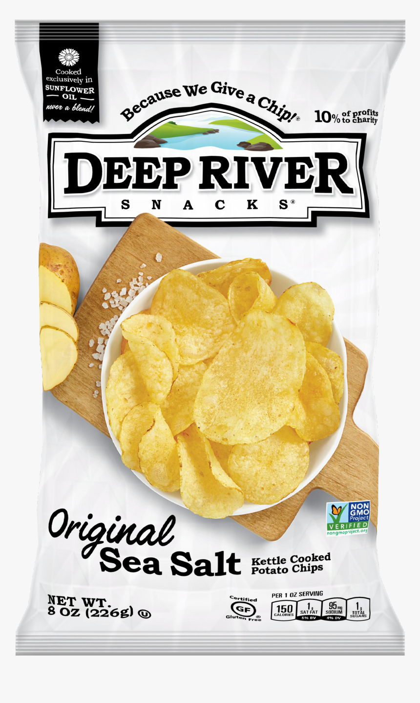 Deep River Sea Salt Chips, HD Png Download