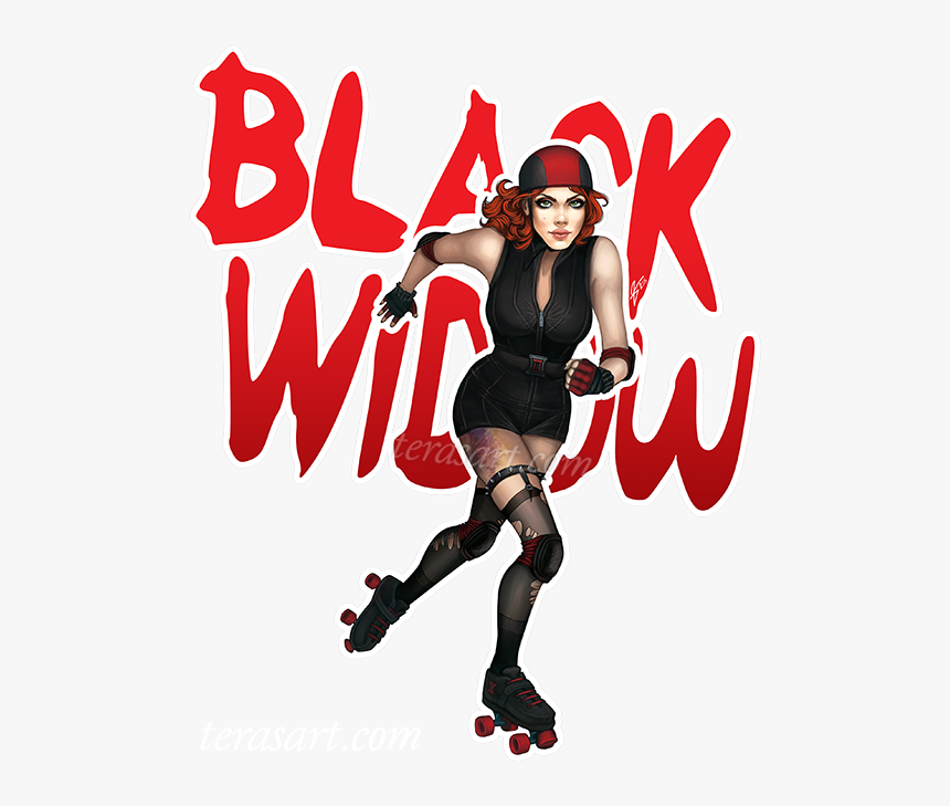 Transparent Scarlet Witch Png - Roller Derby Black Widow, Png Download