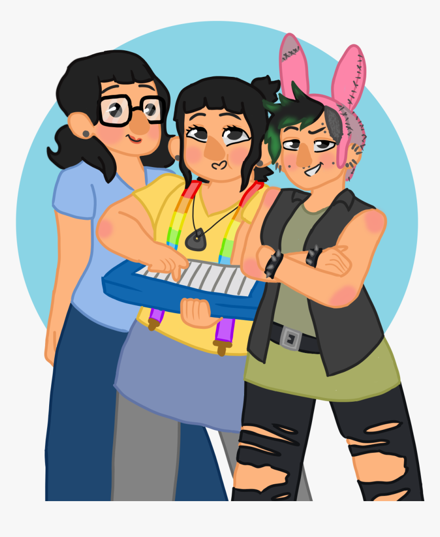 Older Belcher Kids
tina Slowly Begins To Look A Little - Cartoon, HD Png Download