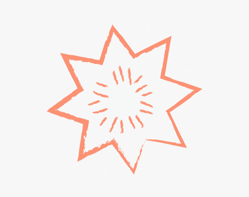 Vector Orange Firework - Transparent Summer Symbol, HD Png Download