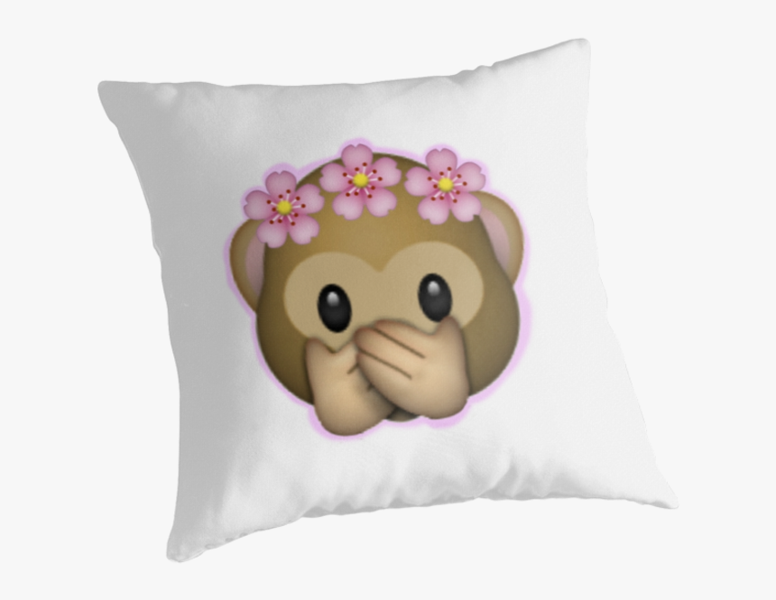 Emoji Monkey Flower Crown Edit By Zannahp - Flower Crown Monkey Emoji Transparent, HD Png Download
