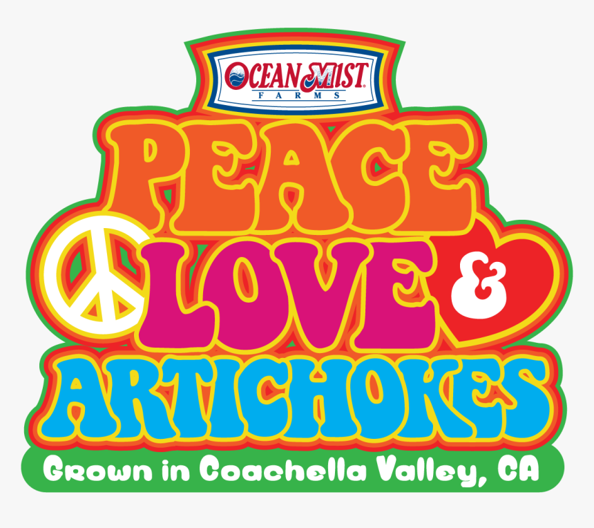 Ocean Mist Peace Love And Artichokes Sweepstakes - Ocean Mist Farms, HD Png Download