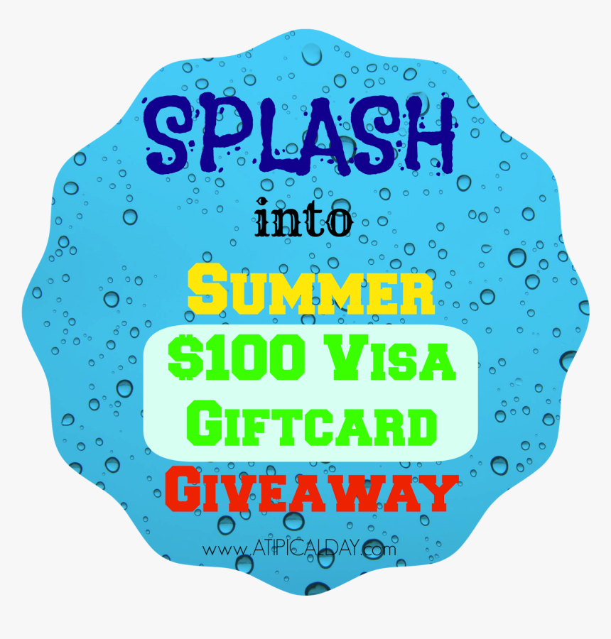 Splash Into Summer $100 Visa Giftcard Giveaway @atipicalday - Art, HD Png Download