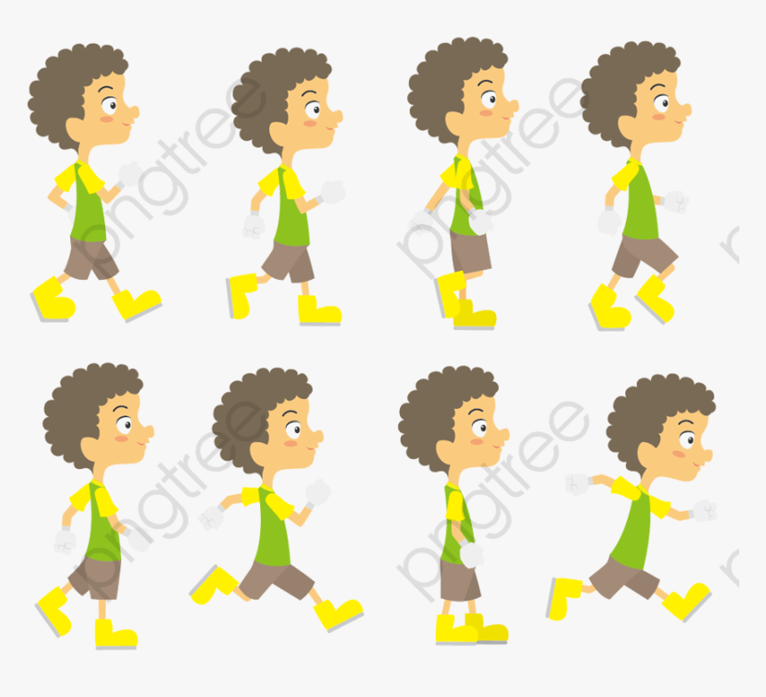 Cartoon People Transparent Background - ตัว การ์ตูน เดิน ได้, HD Png Download