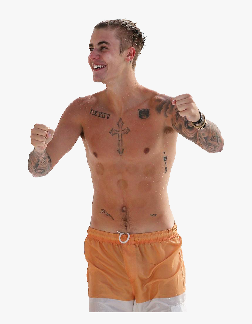 Justin Bieber Topless Png Image - Justin Bieber, Transparent Png