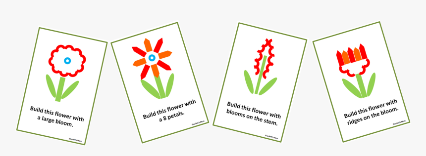 Pool Noodle Flowers Building Challenge Cards - Sign, HD Png Download