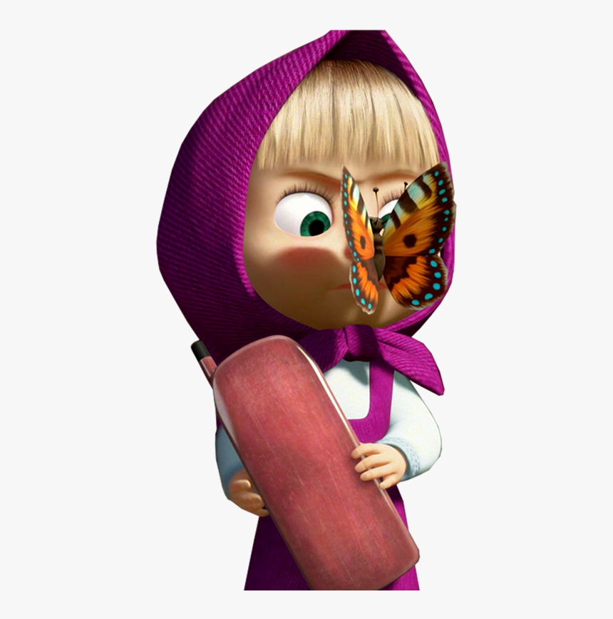 Imágenes De Masha Y El Oso - Masha And The Bear Butterfly, HD Png Download