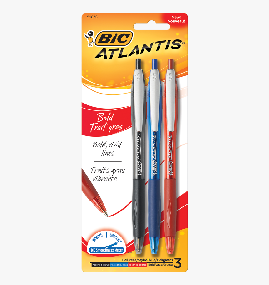 Bic Atlantis Ball Pen, HD Png Download