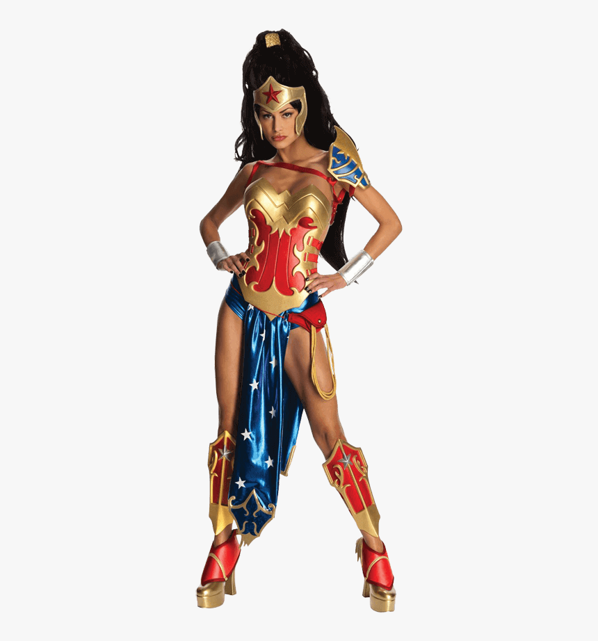Dc Comics Ame-comi Wonder Woman Costume - Wonder Woman Halloween Costume, HD Png Download