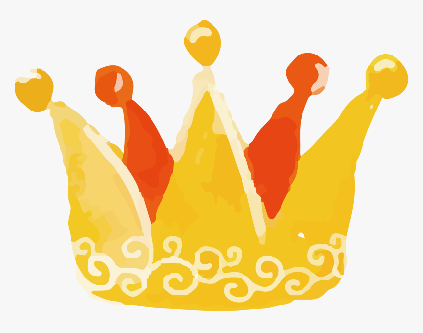 Watercolor Crown Vector Png Download - Crown Watercolor, Transparent Png
