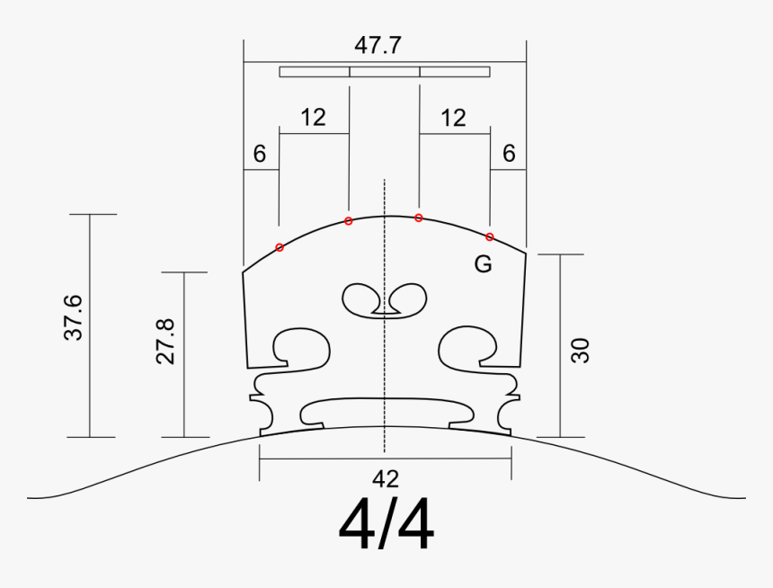 Puente De Violin Medidas, HD Png Download