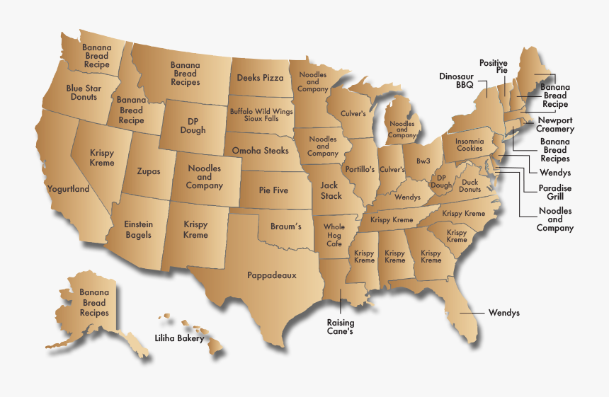 United States Map, HD Png Download