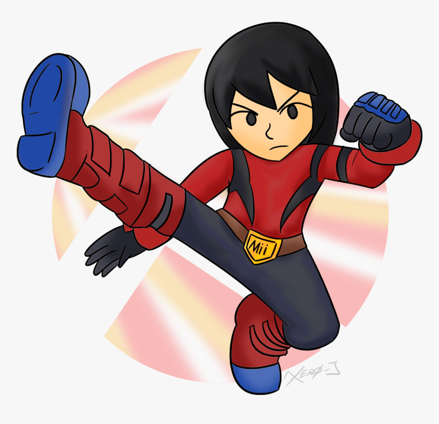 Mii Cartoon Kick - Cartoon, HD Png Download