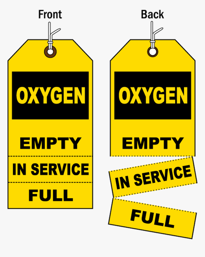 Oxygen Fill Tags - Nitrogen Cylinder Full Tag, HD Png Download