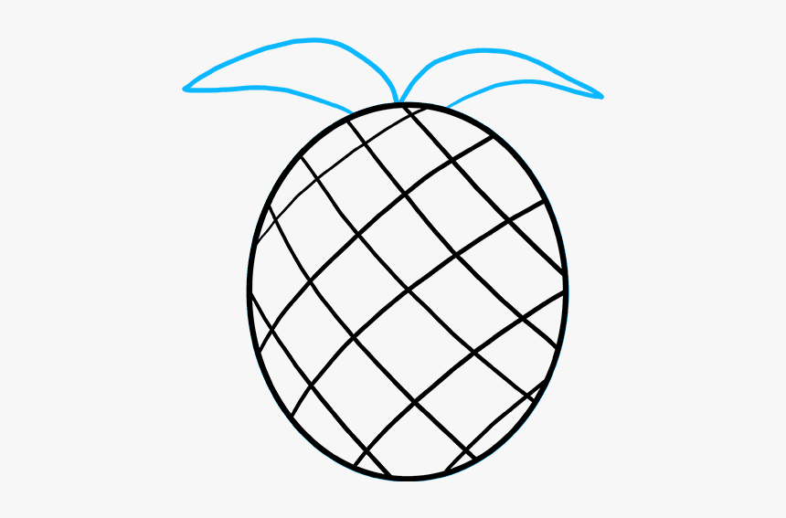 How To Draw Pineapple - Pineapple Drawing, HD Png Download