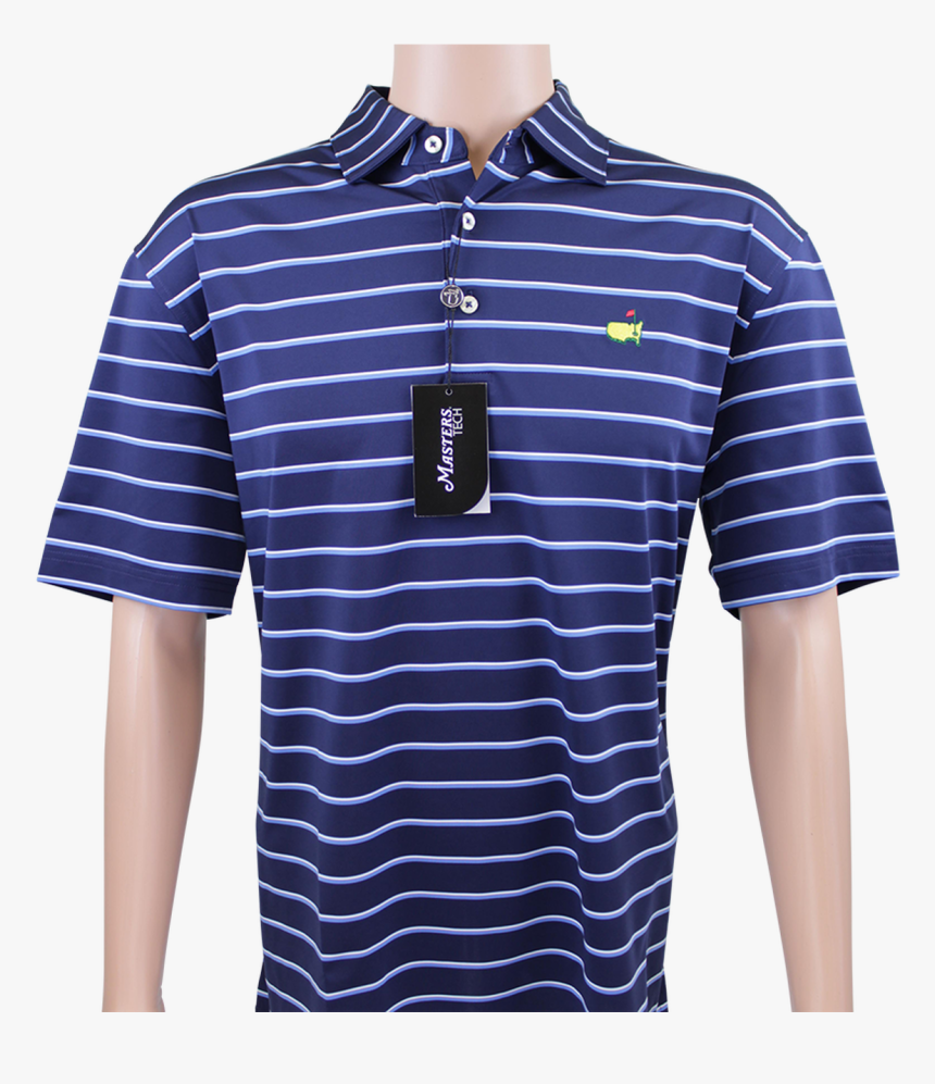 Masters Navy & White/blue Striped Performance Tech - Carhartt Red Striped Shirt, HD Png Download