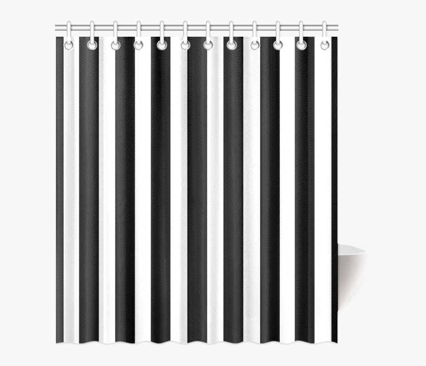 Black And White Stripes Cool Design Shower Curtain - Musical Keyboard, HD Png Download