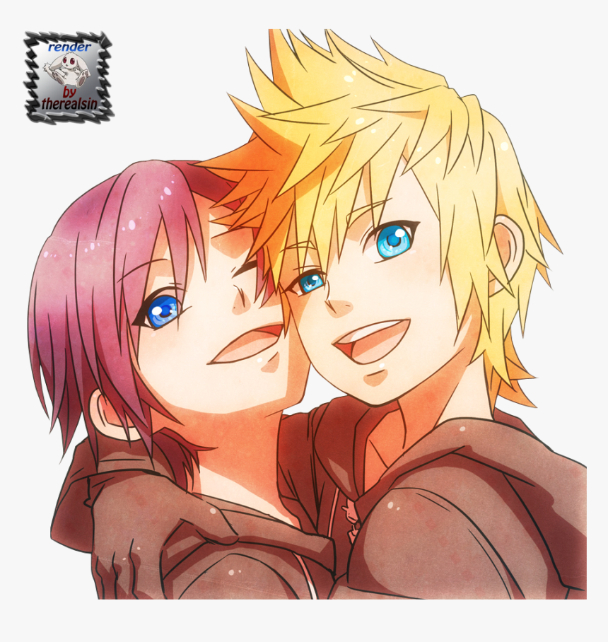 Transparent Roxas Png - Kingdom Hearts Xion And Roxas, Png Download