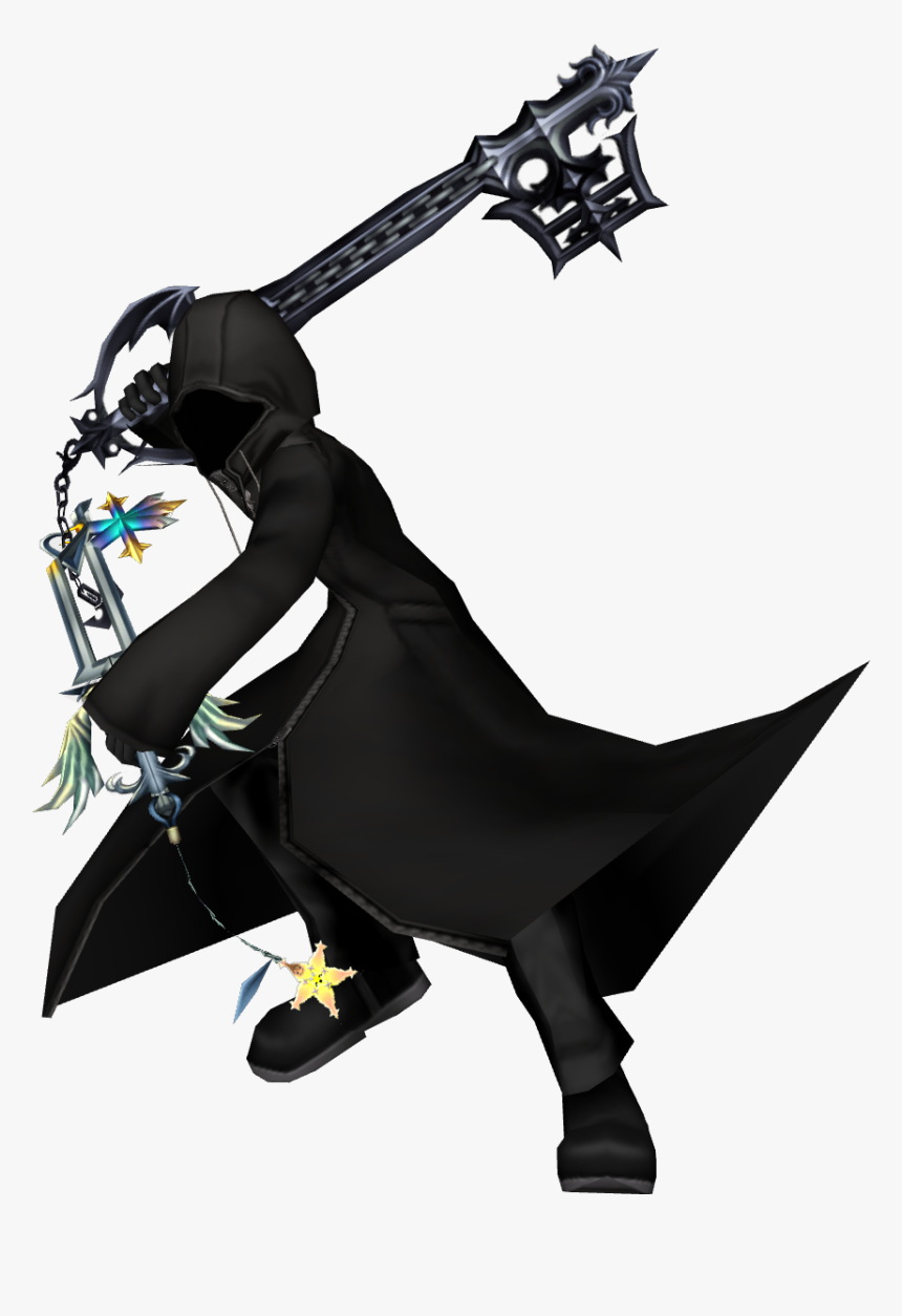 Hooded Roxas Render By Renzo Senpai-d9aw6lo - Kingdom Hearts Hooded Roxas, HD Png Download