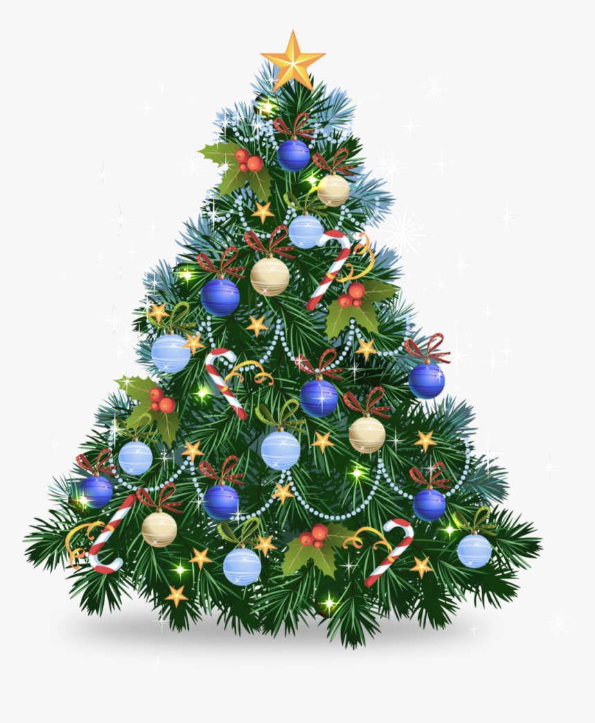 #christmas Tree #blue Christmas #ornament - Christmas Tree Images Png, Transparent Png