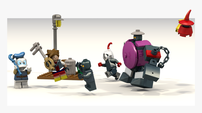 Transparent Roxas Png - Lego Kingdom Hearts Moc, Png Download
