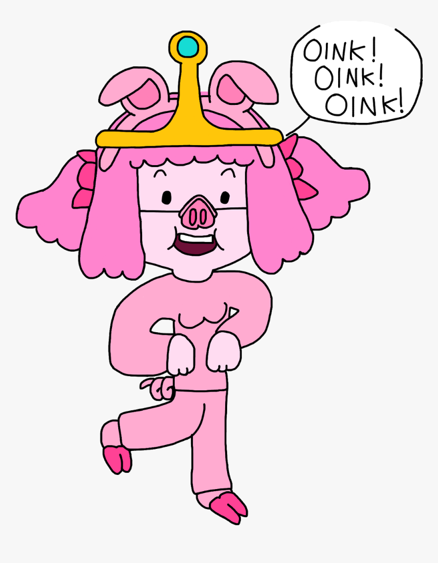 Princess Bubblegum In A Pig Costume - Cartoon, HD Png Download