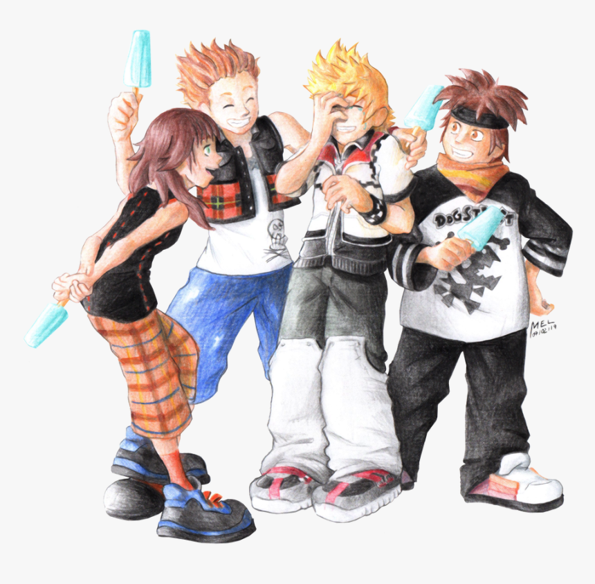 Roxas Reunion With Hpo , Png Download - Cartoon, Transparent Png